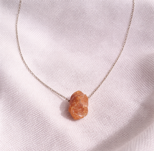 Tiger’s Eye Necklace – Natural Crystal Pendant in Sterling Silver