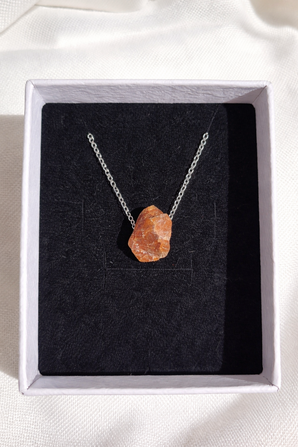 Tiger’s Eye Necklace – Natural Crystal Pendant in Sterling Silver